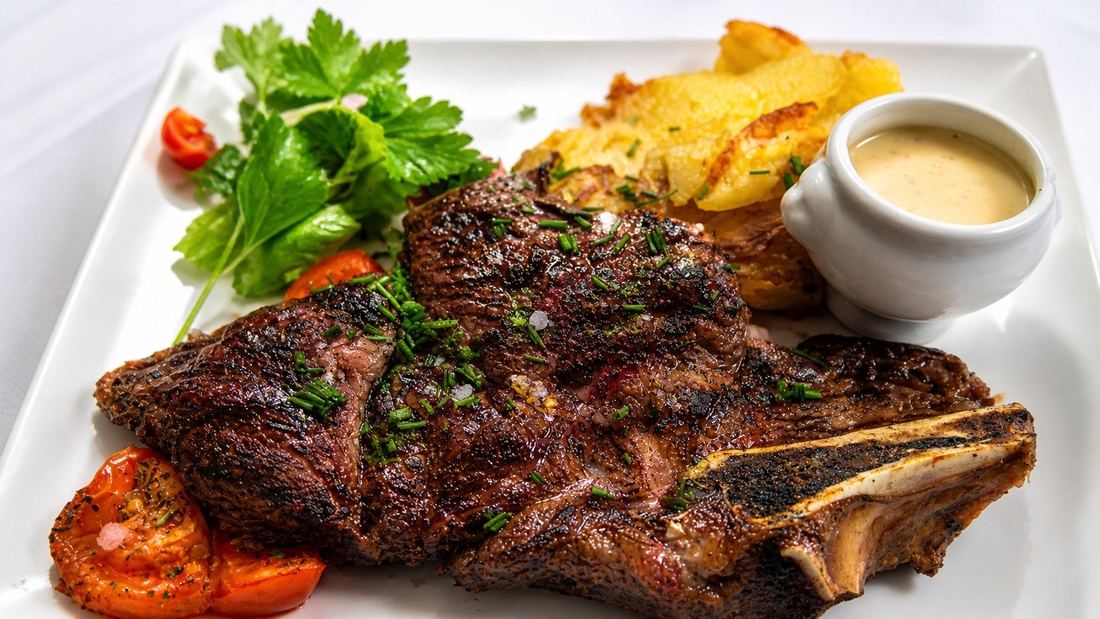 Côte de bœuf sauce maison