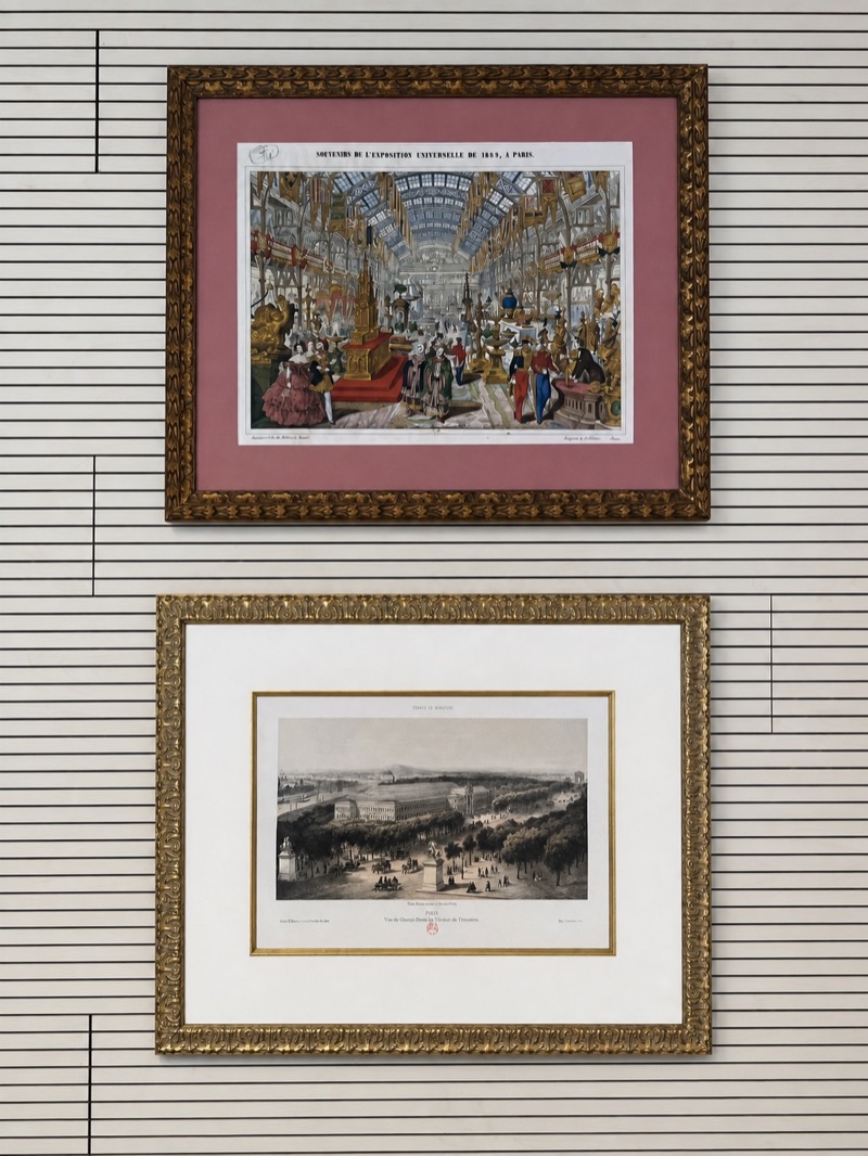 gravure des souvenirs de l'Exposition universelle de 1855 à Paris